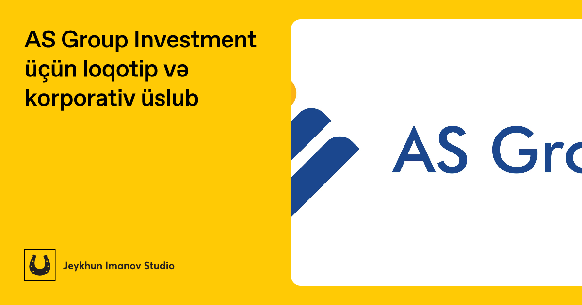 AS Group Investment üçün loqotip və korporativ üslub